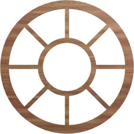 Ekena Millwork Grace Wood Fretwork Pierced Ceiling Medallion, Walnut, 24"OD x 8 3/4"ID x 3/8"T CMWP24X0375GRWA